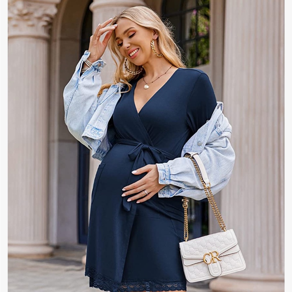Navy blue robe